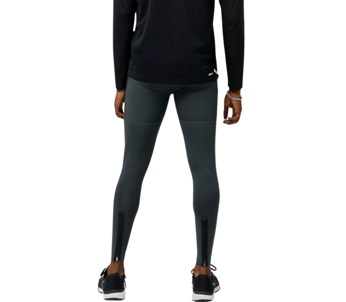 Dietro Leggings New Balance Impact Run AT Tight uomo neri