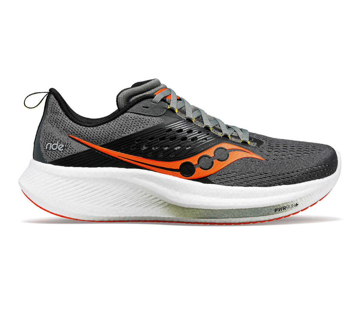 Scarpa saucony ride 17 uomo grigia arancione