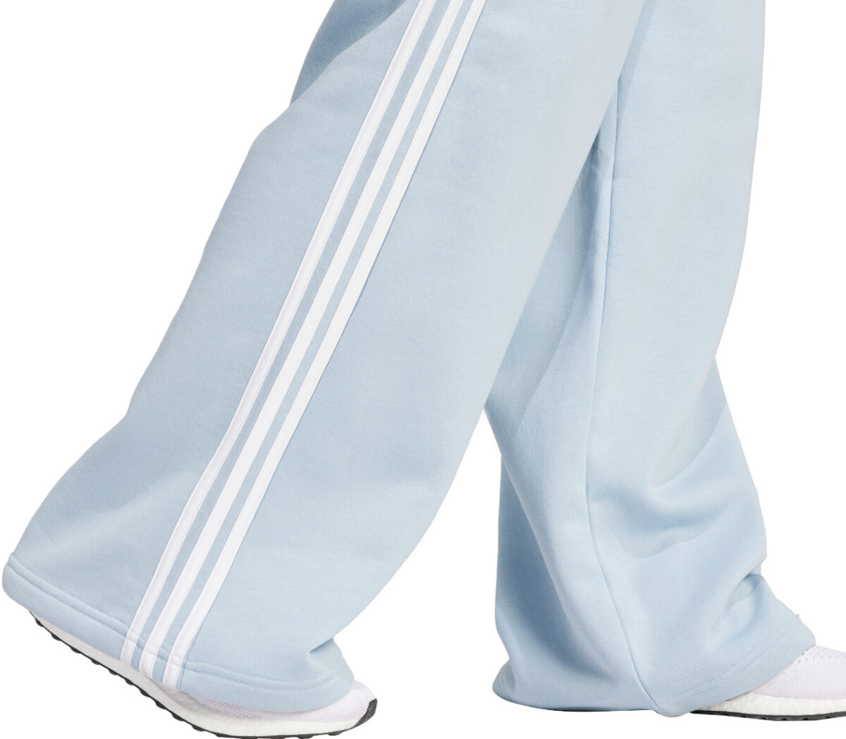 Dettaglio Pantalone Adidas W 3S FL Wide PT donna celeste