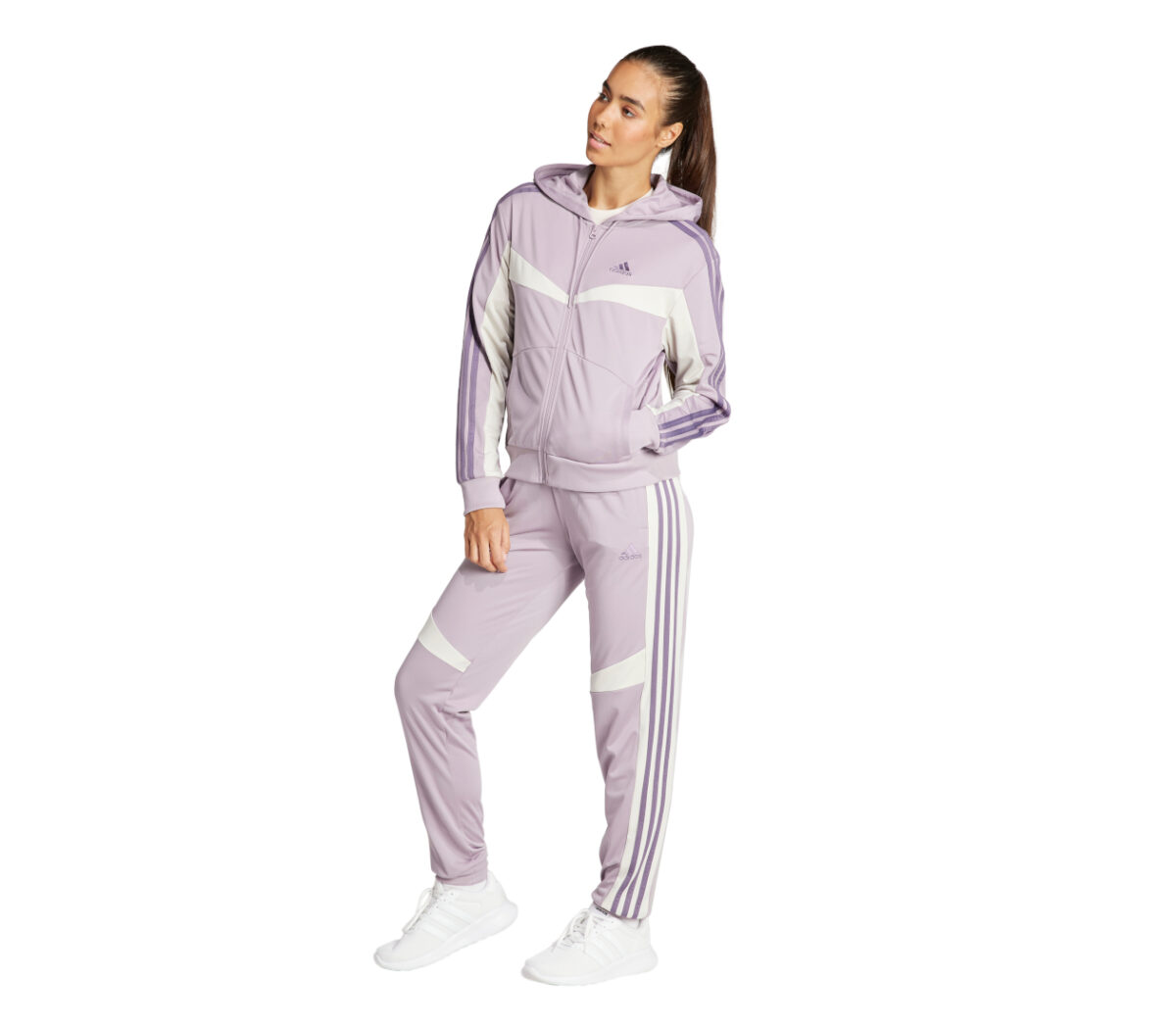 Tuta Adidas Boldblock TS donna lilla