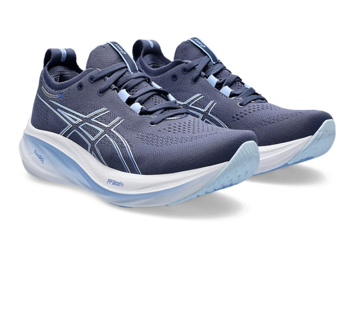 Coppia Scarpa Asics gel nimbus 26 donna blu