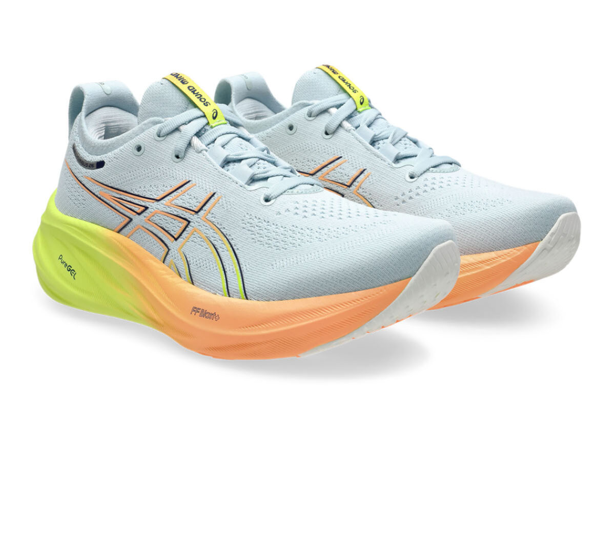 Coppia Scarpa Gel-Nimbus 26 donna grigia arancione