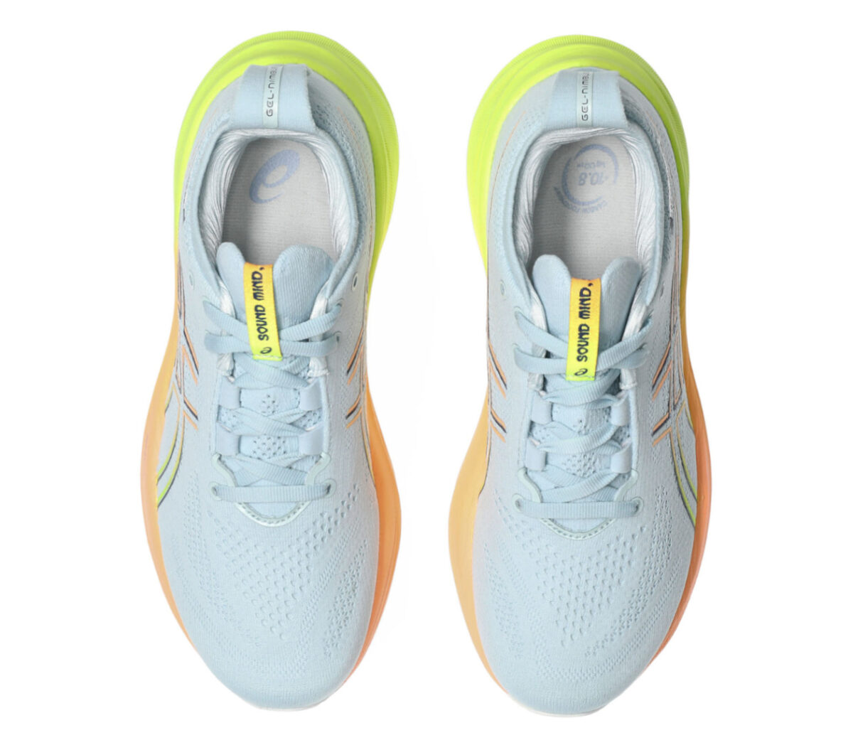 Tomaia Scarpa Gel-Nimbus 26 donna grigia arancione