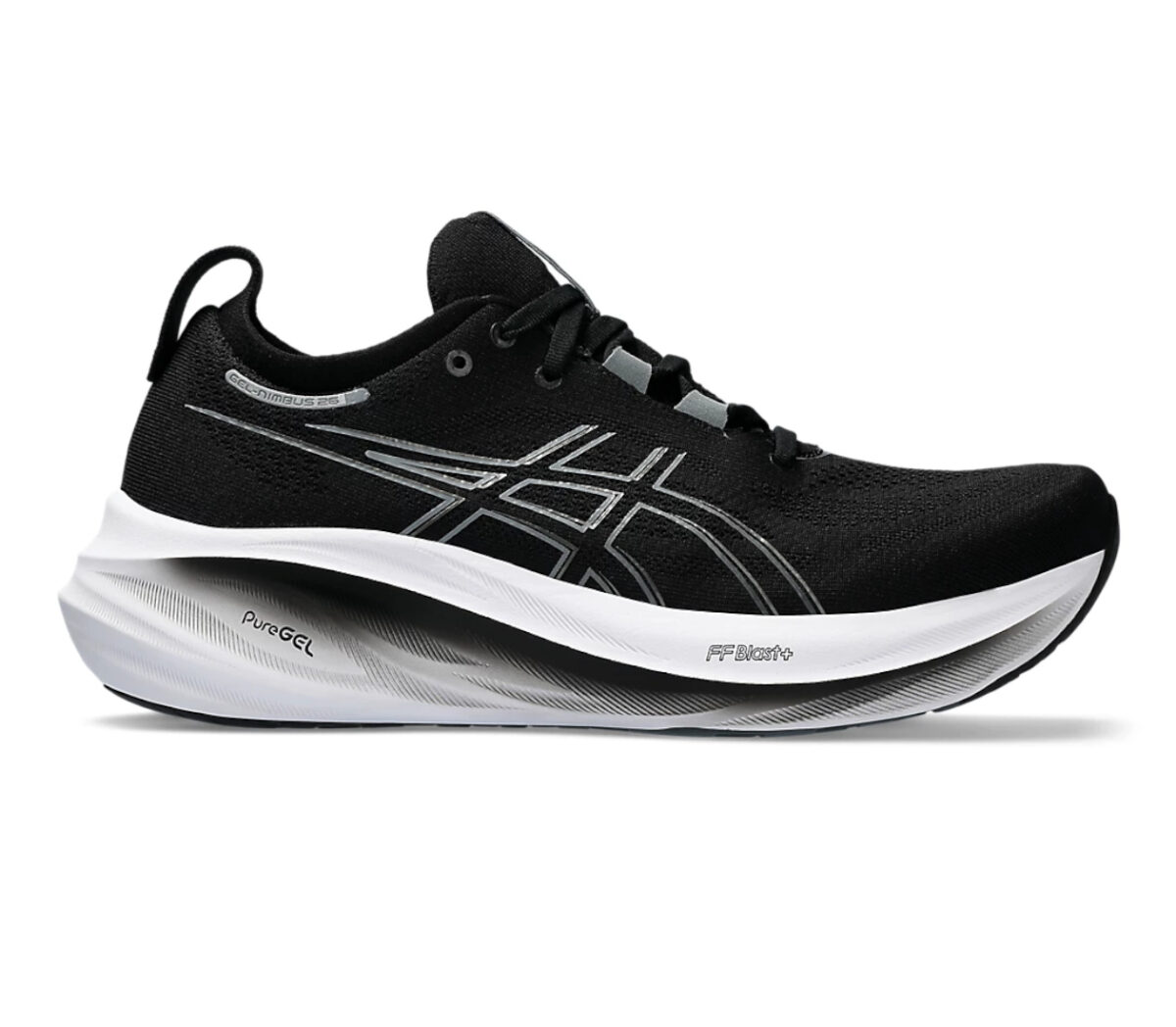 Scarpa asics gel nimbus 26 uomo nera bianca