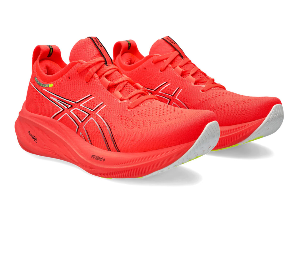 Coppia Asics gel nimbulus 26 uomo rossa