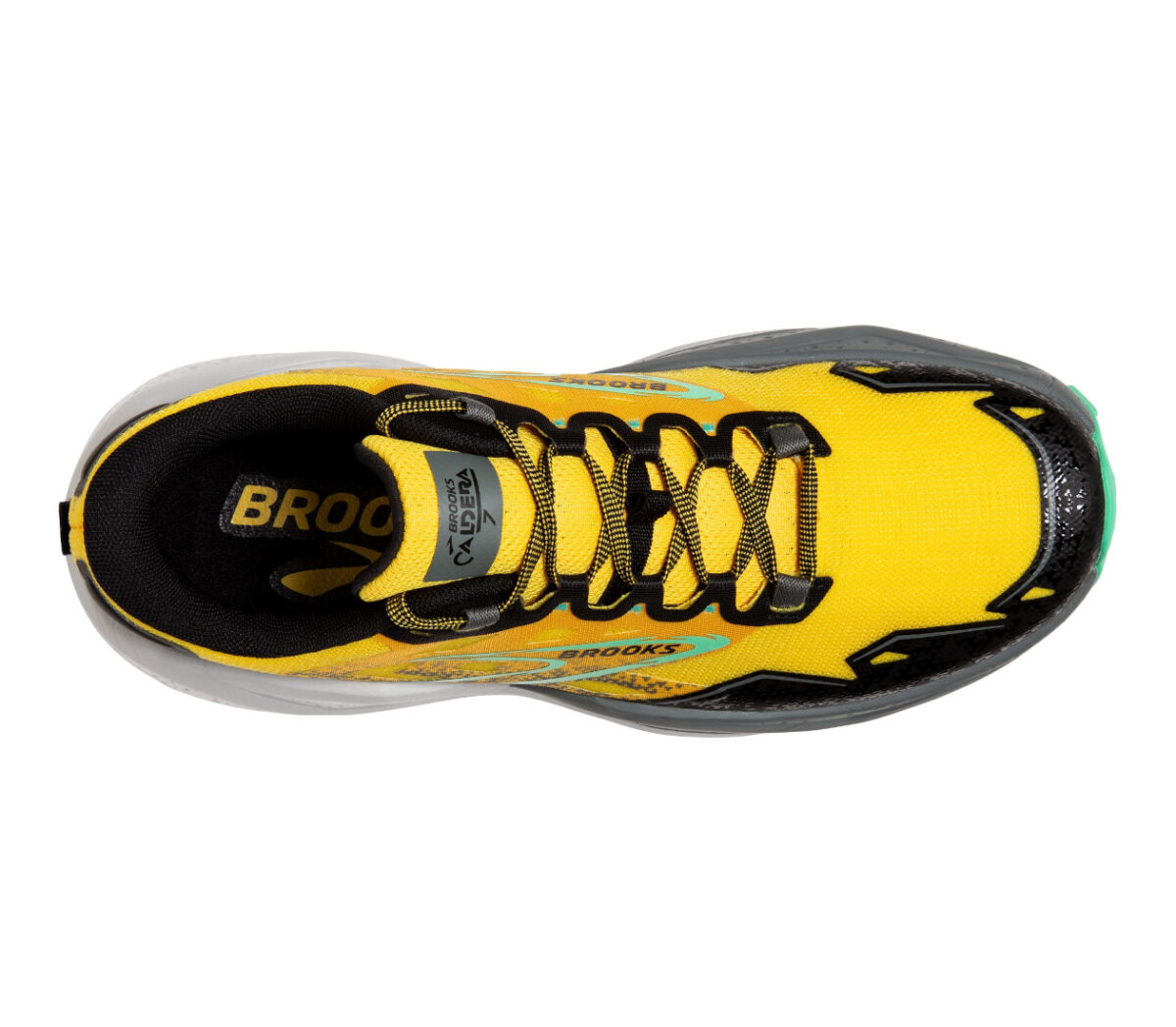 Tomaia Scarpa Brooks caldera 7 uomo nera gialla