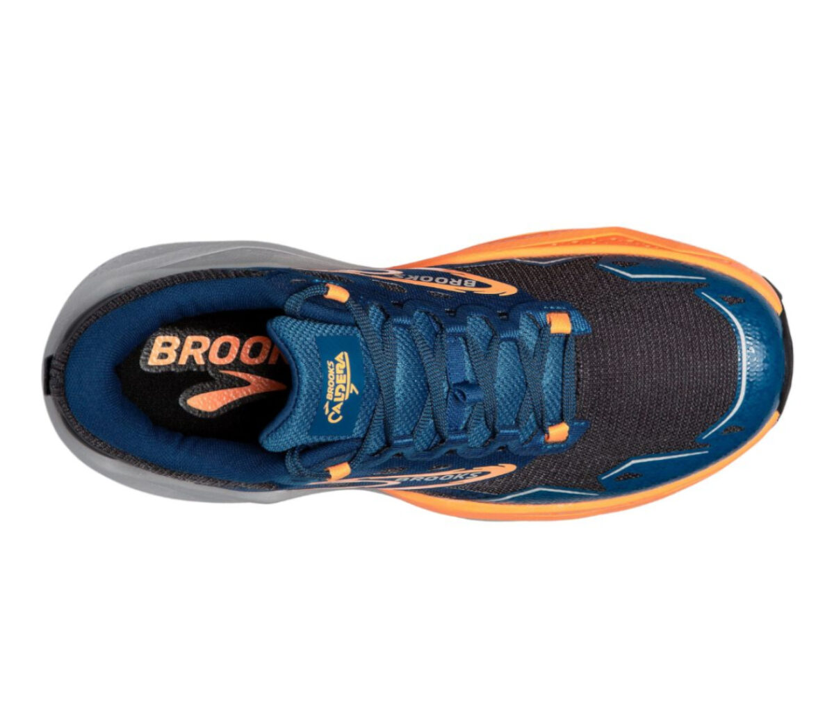 Tomaia Scarpa Brooks Caldera 7 uomo blu arancione
