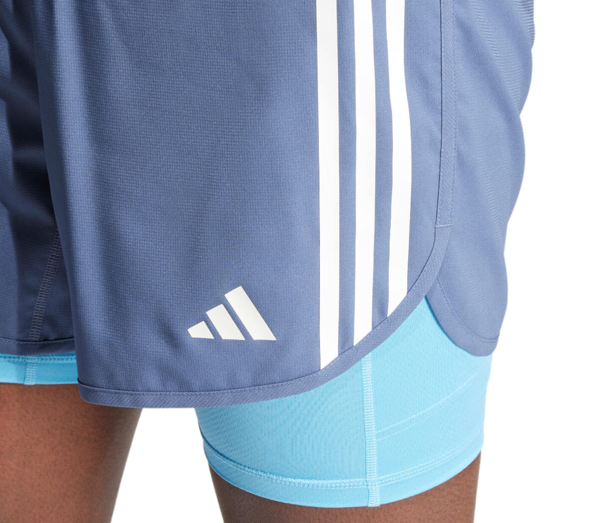 Dettaglio Pantaloncini Adidas OTR E 3S 2in1 Short uomo celesti