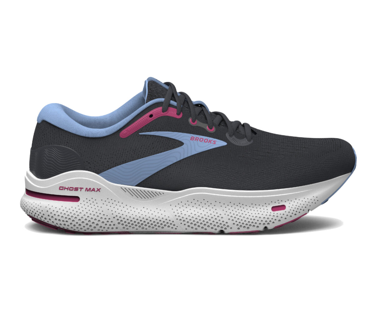 Scarpa Brooks ghost max wide donna nera blu