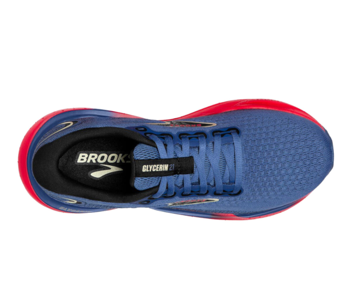 Tomaia Scarpa Brooks Glycerin 21 donna blu rossa