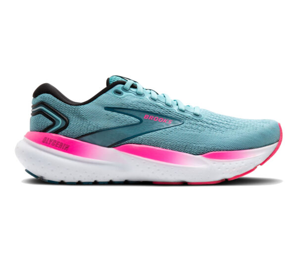 Scarpa Brooks Glycerin 21 donna rosa e verde acqua