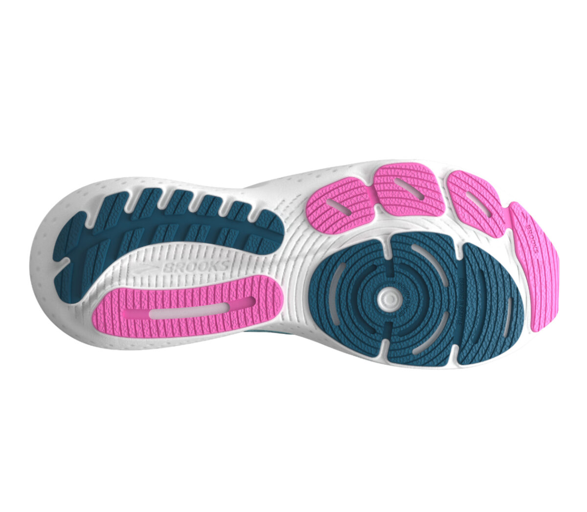 Suola Scarpa Brooks Glycerin 21 donna rosa e verde acqua