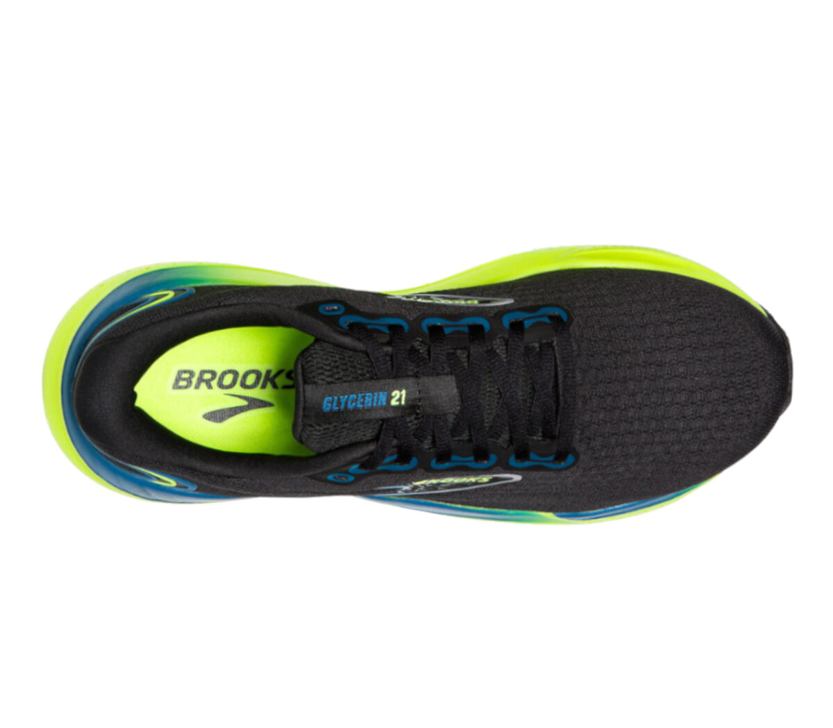 Tomaia Scarpa Brooks Glycerin 21 uomo nera gialla
