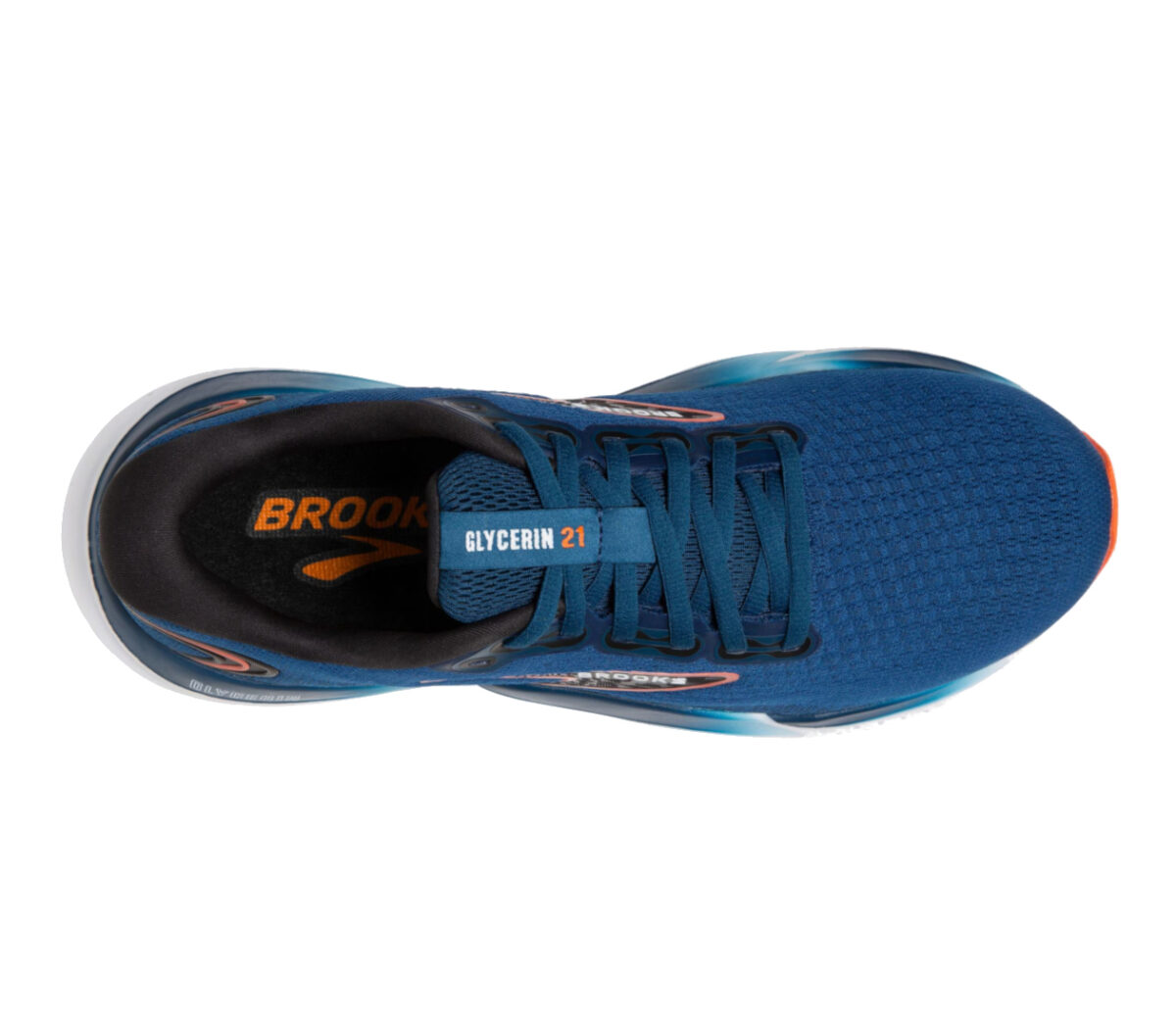 Tomaia Scarpa Brooks glycerin 21 uomo blu