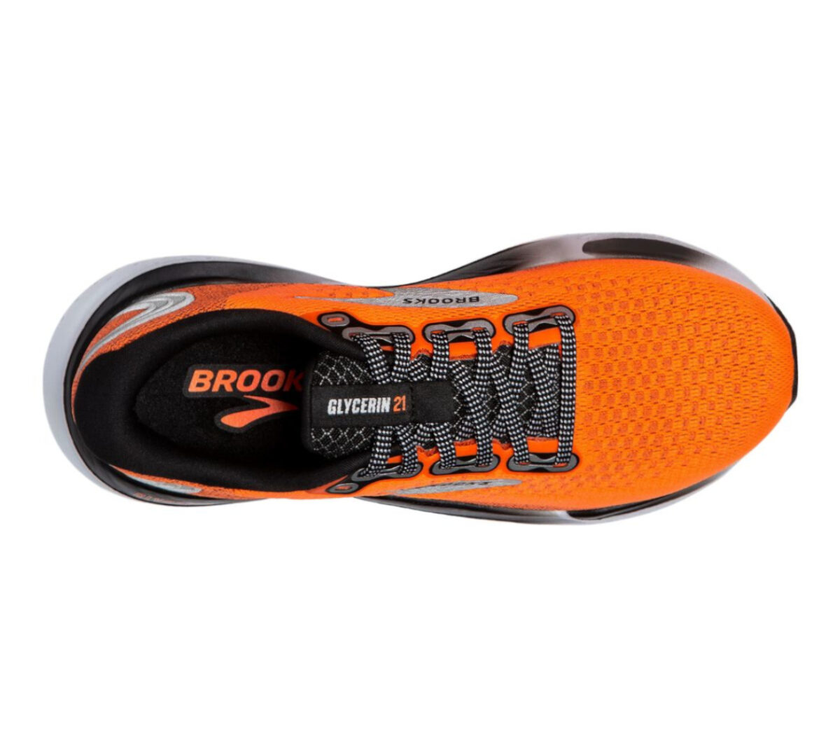 Tomaia Scarpa Brooks Glycerin 21 uomo arancione nera