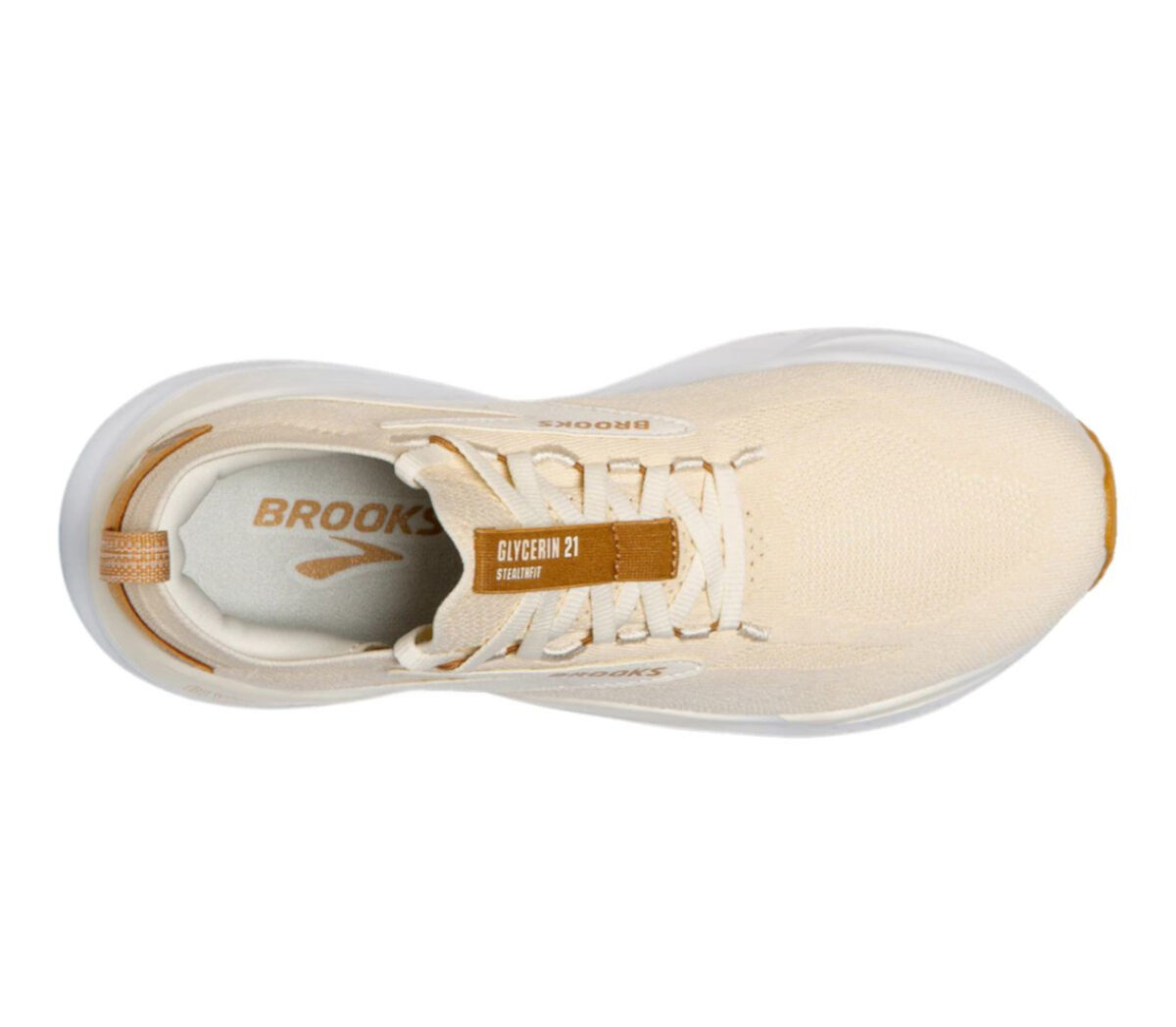 Tomaia Scarpa Brooks Glycerin Stealthfit 21 donna beige