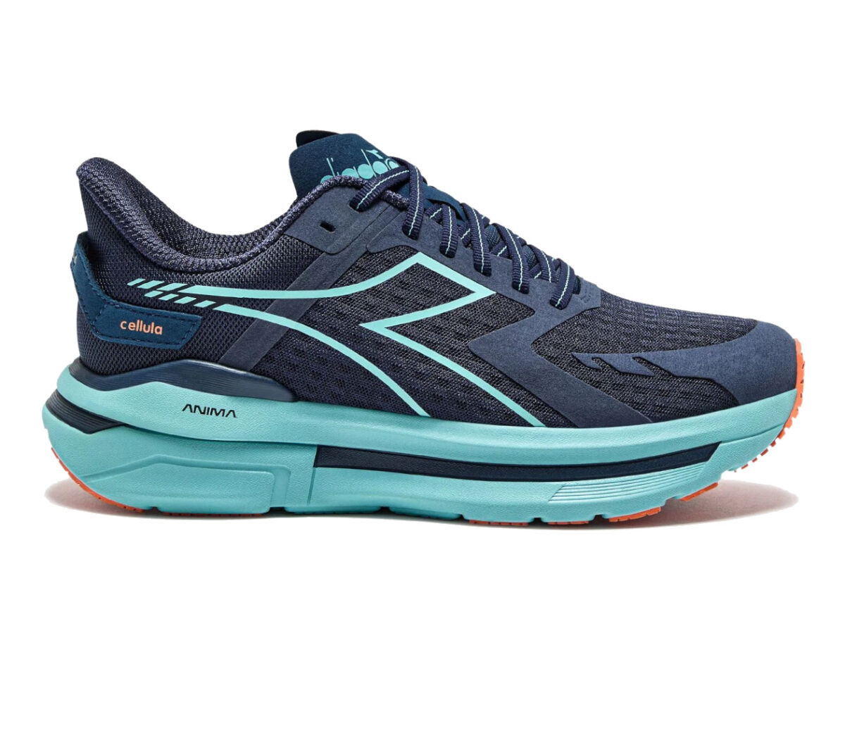 Scarpa Diadora Cellula uomo blu arancione