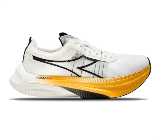 Scarpa Diadora Gara Carbon unisex bianca gialla