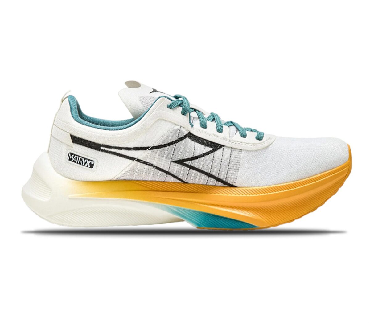 Scarpa Diadora Gara Carbon unisex bianca gialla