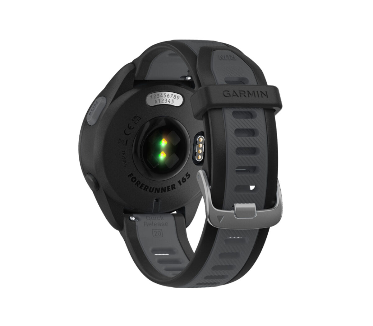 Dietro Orologio Garmin Forerunner 165 nero