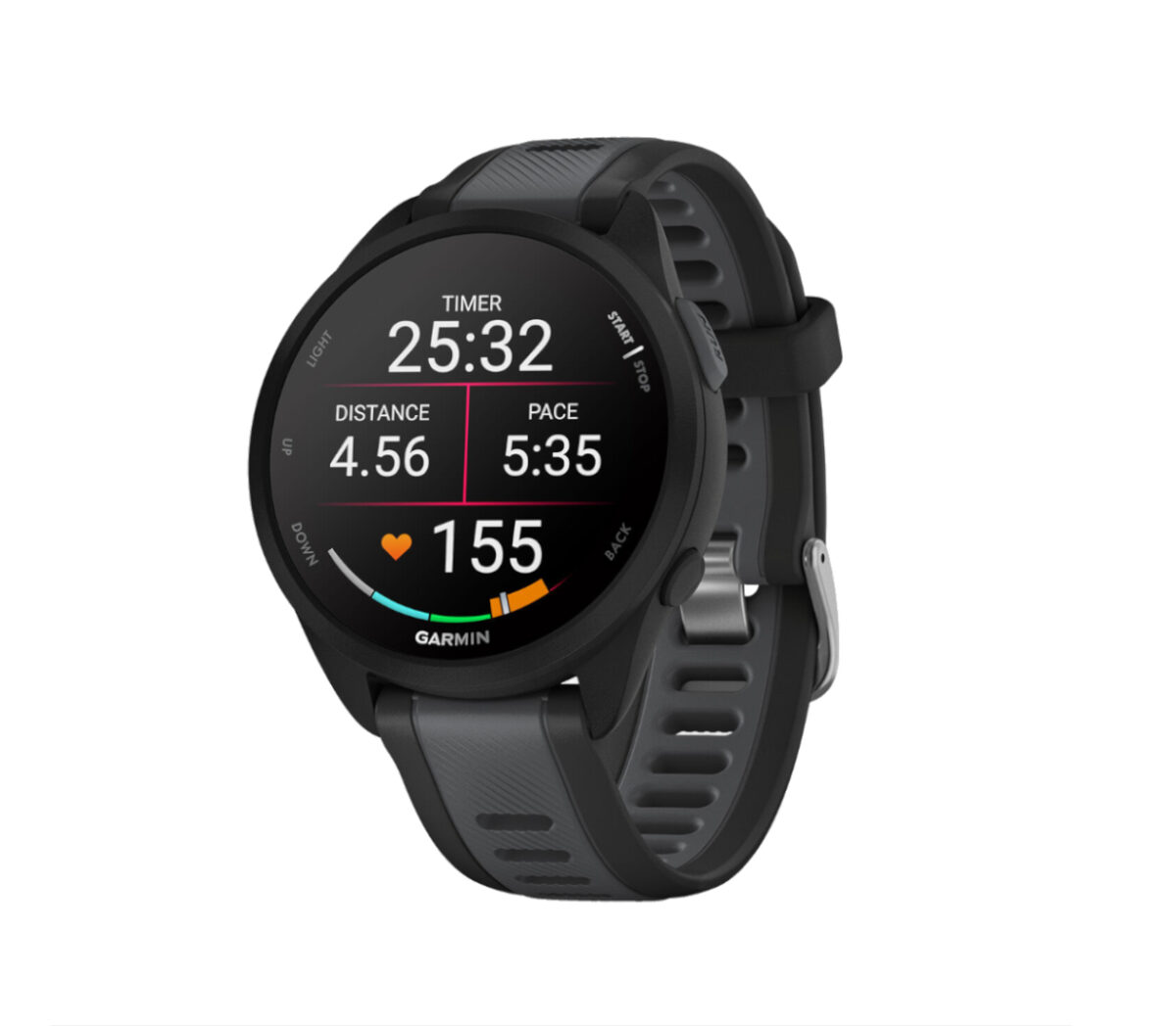 Lato Orologio Garmin Forerunner 165 nero