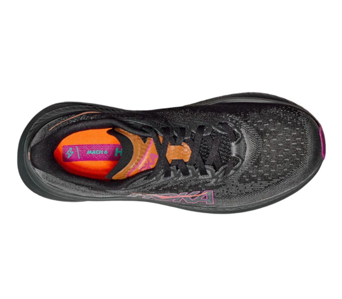 Tomaia Scarpa Hoka Mach 6 donna nera