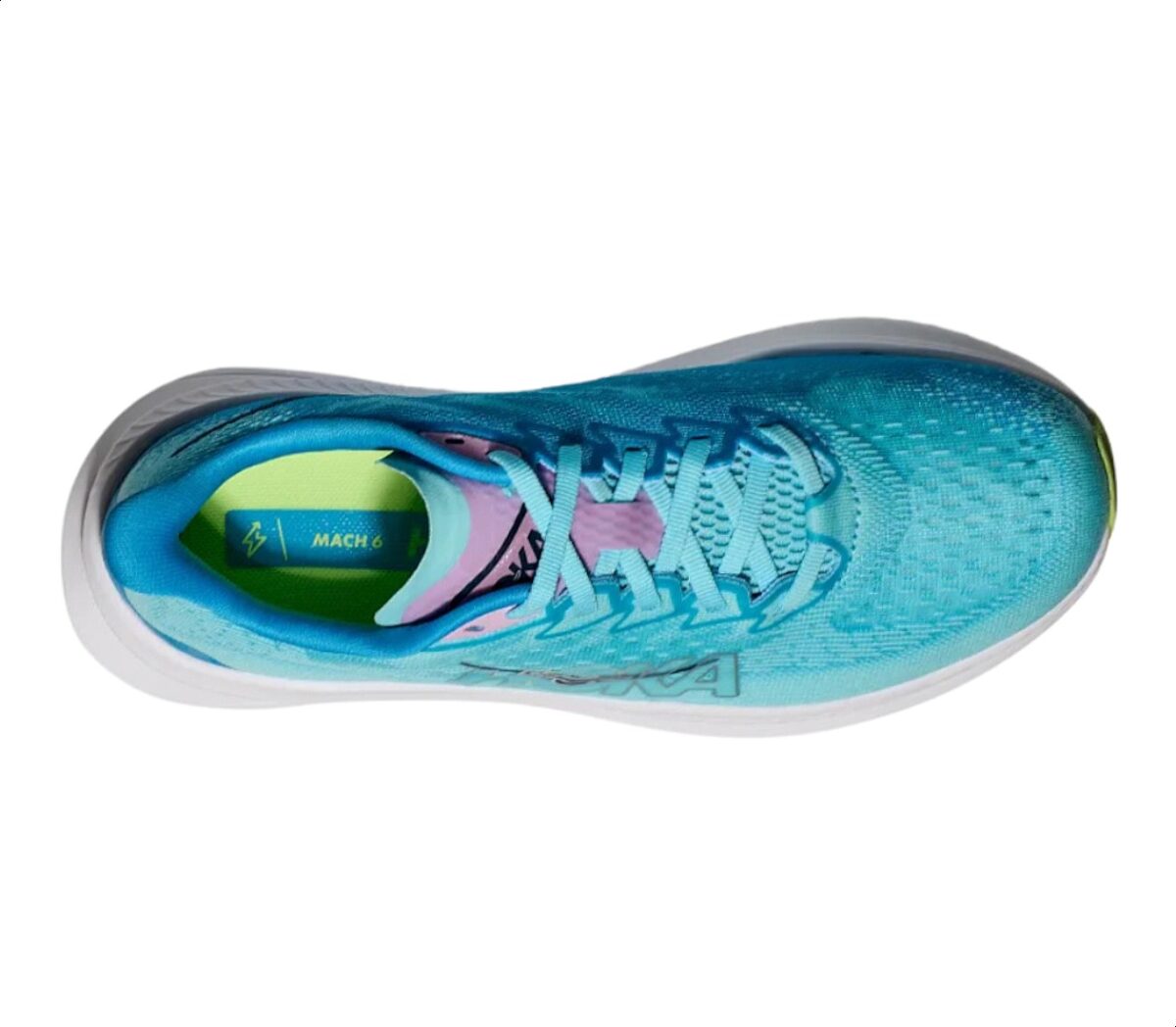 Tomaia Scarpa Hoka Mach 6 donna turchese