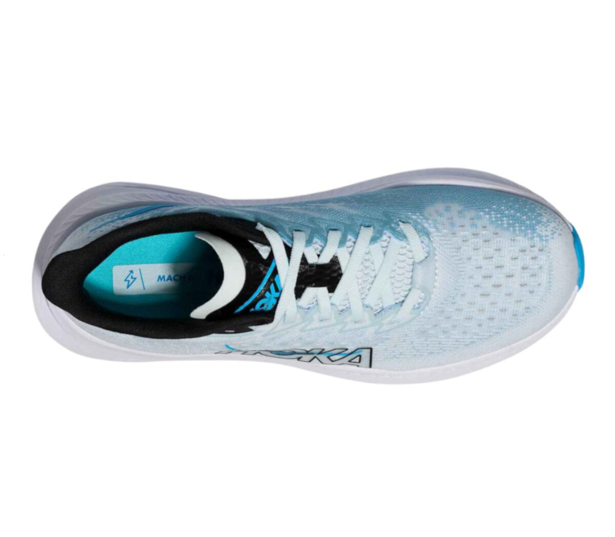 Tomaia Scarpa Hoka Mach 6 donna celeste