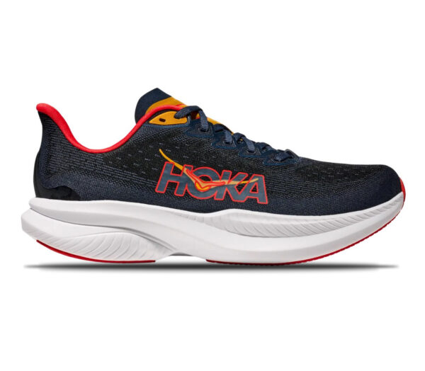 Scarpa Hoka Mach 6 uomo varsity navy nautical dusk