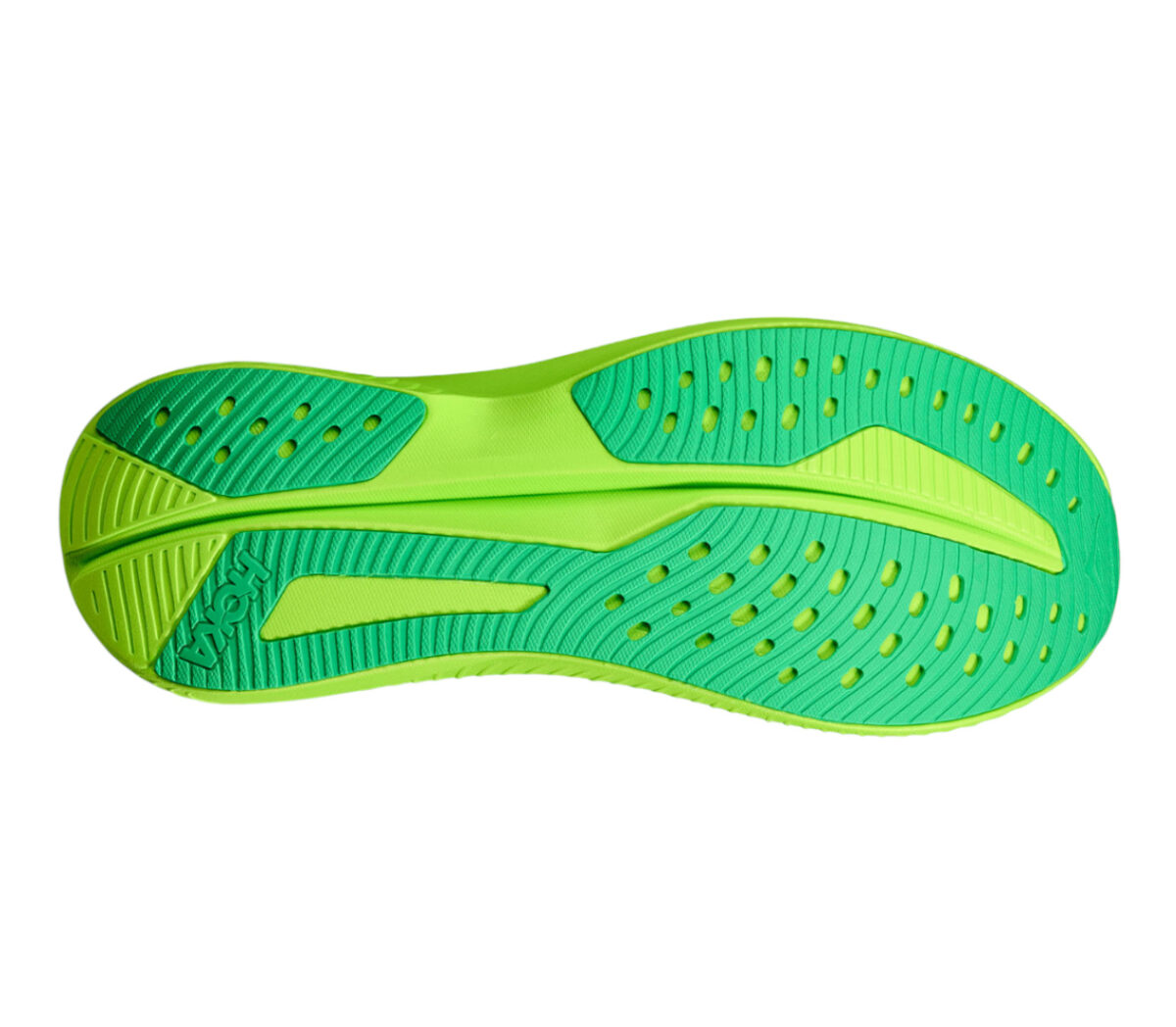 Suola Scarpa Hoka Mach 6 uomo white neon lime
