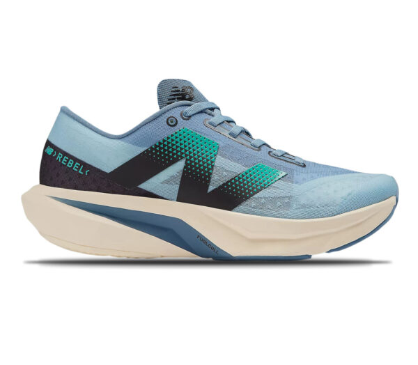 Scarpa New Balance FuelCell Rebel v4 uomo celeste