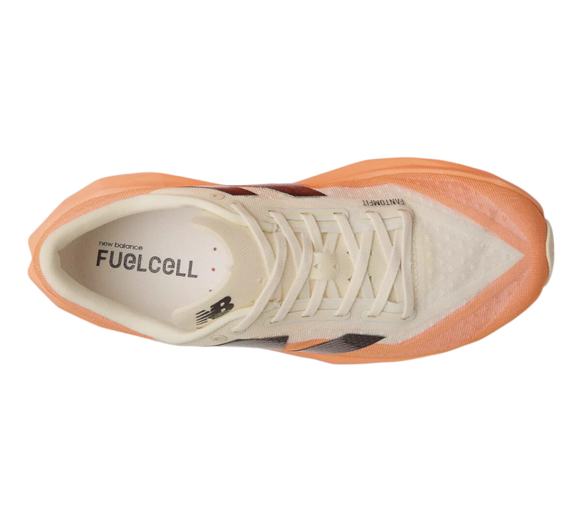 Tomaia Scarpa New Balance FuelCell Rebel v4 uomo rosa salmone beige
