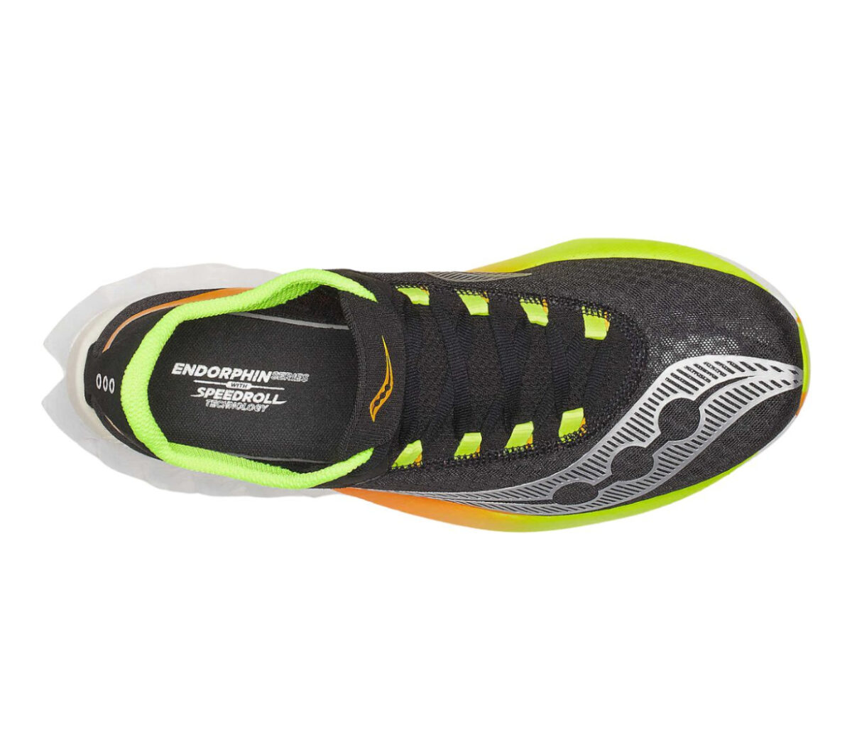 Tomaia Scarpa Saucony Endorphin Pro 4 uomo nera arancione