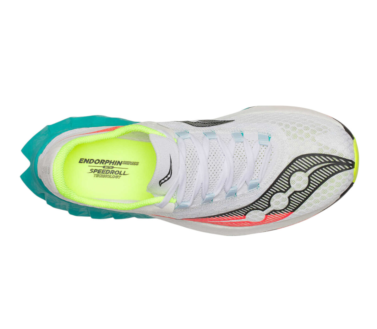 Tomaia Scarpa Saucony Endorphin Pro 4 uomo bianca verde