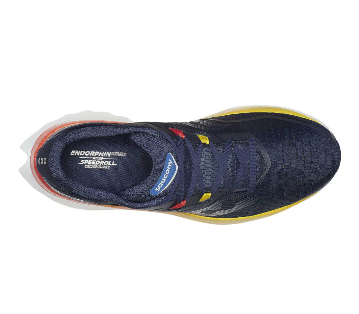Tomaia Scarpa Saucony Endorphin Speed 4 uomo nera arancioneScarpa Saucony Endorphin Speed 4 uomo blu arancione
