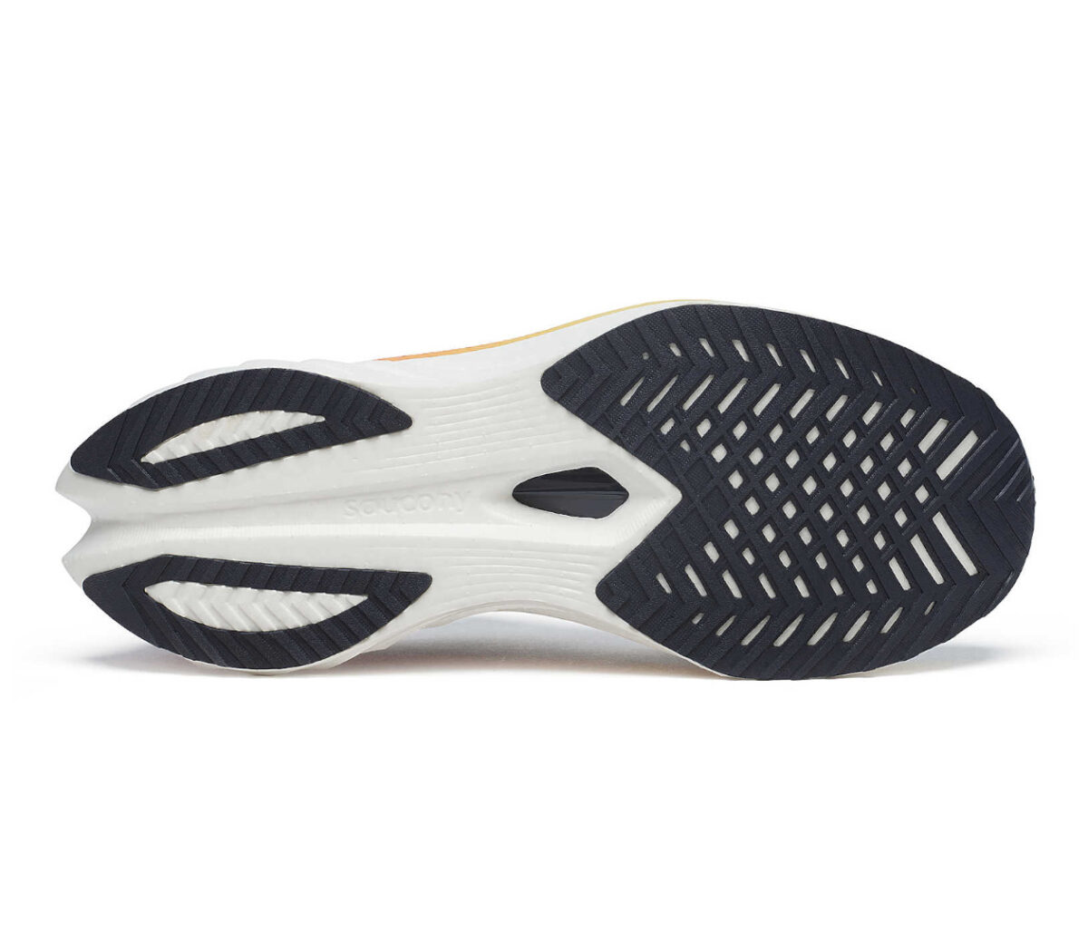 Suola Scarpa Saucony Endorphin Speed 4 uomo nera arancioneScarpa Saucony Endorphin Speed 4 uomo blu arancione
