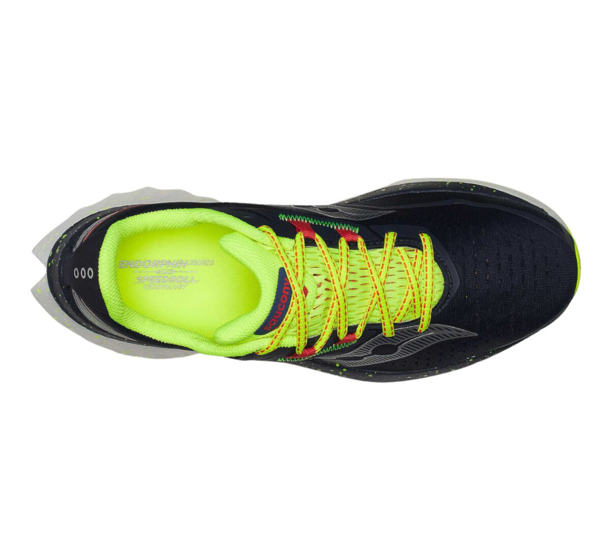 Tomaia Scarpa Saucony Endorphin Speed 4 uomo nera gialla
