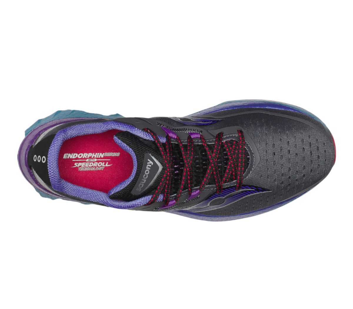Tomaia Scarpa Saucony Endorphin Speed 4 uomo grigio viola