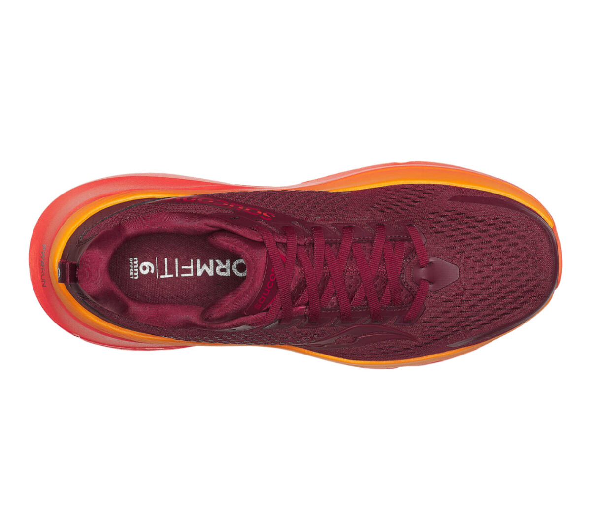 Tomaia Scarpa Saucony Guide 17 uomo rossa arancione