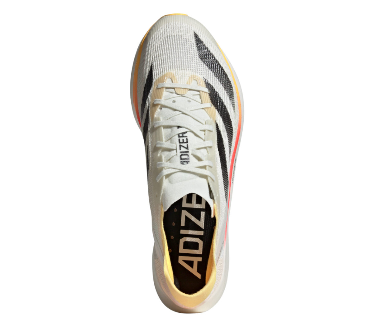 Tomaia Scarpa Adidas Adizero Takumi Sen 10 uomo bianca arancione