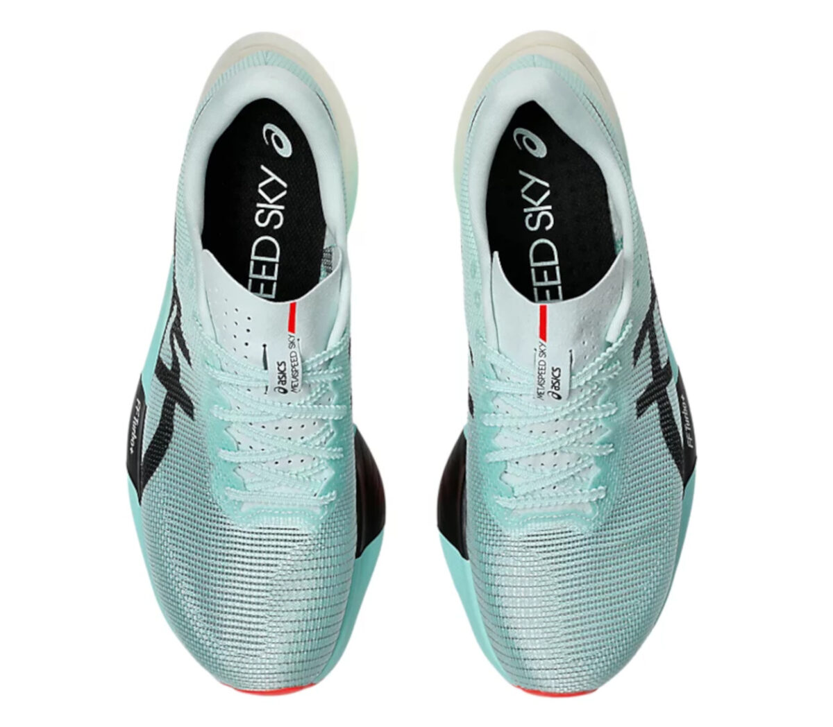 Tomaia Scarpa Asics Metaspeed Sky Paris unisex verde acqua