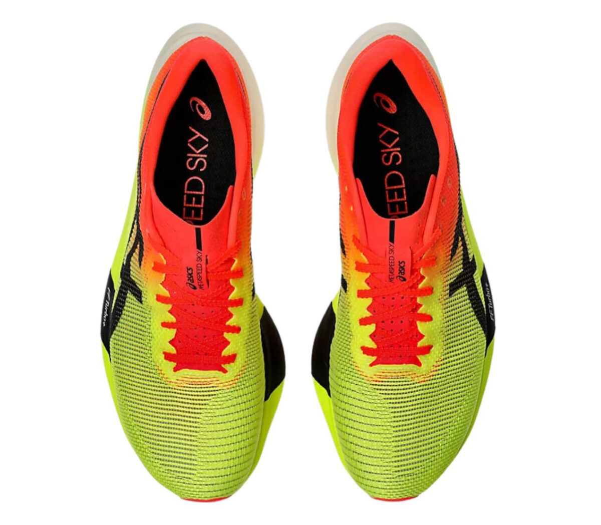 Tomaia Scarpa Asics Metaspeed SKy Paris unisex arancione gialla