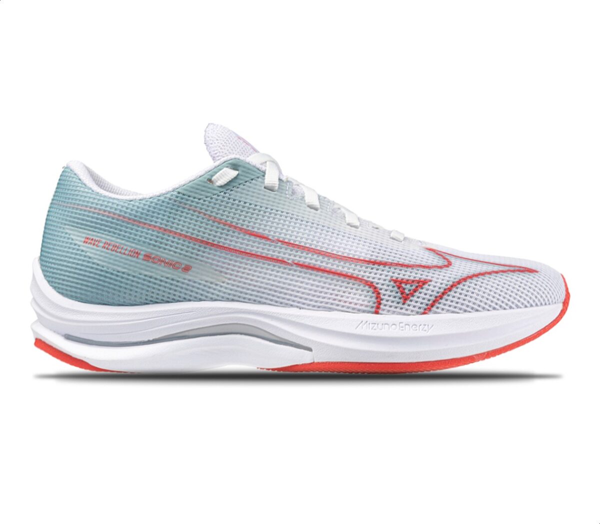 Scarpa Mizuno Wave Rebellion Sonic 2 donna bianca celeste