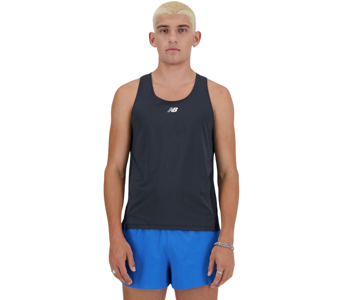 Canotta New Balance Athletics Racing Singlet uomo nera