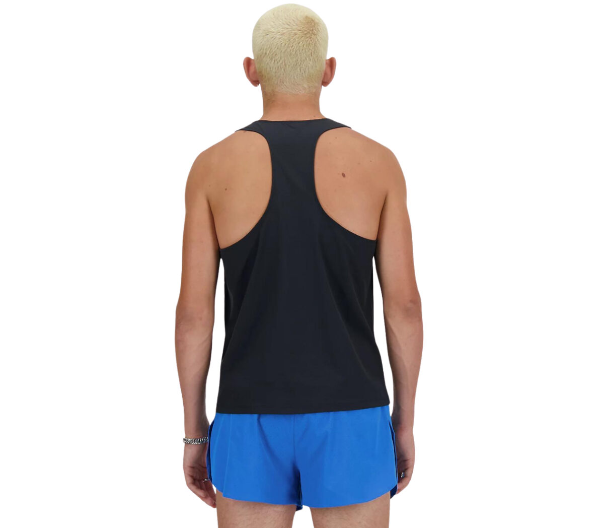 Dietro Canotta New Balance Athletics Racing Singlet uomo nera