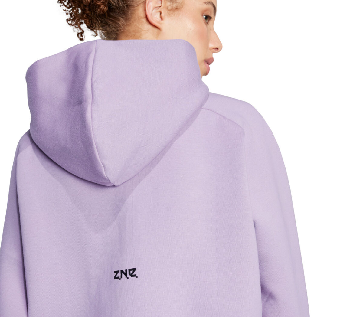 Dettaglio Felpa Adidas ZNE full zip donna lilla
