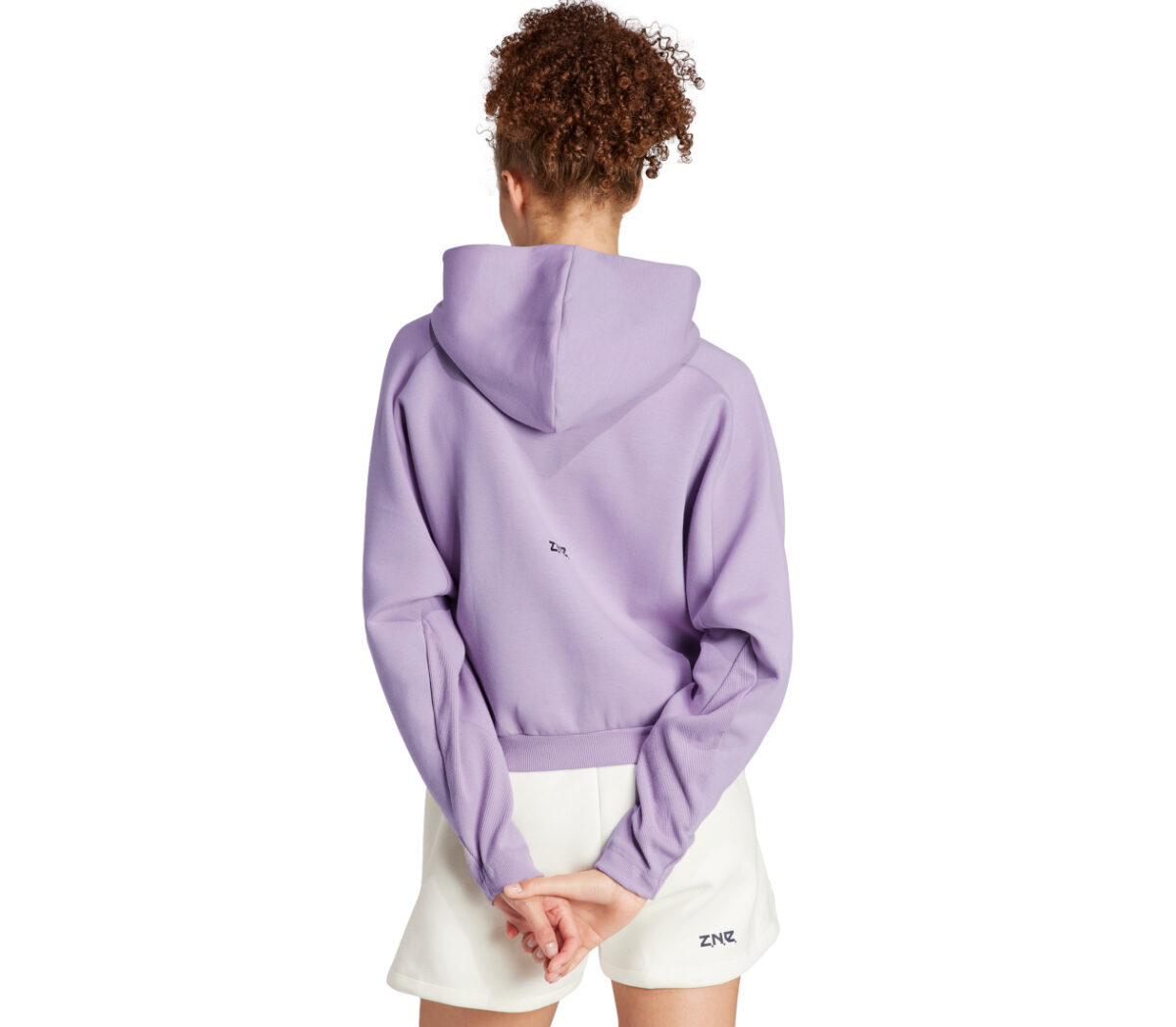 Dietro Felpa Adidas ZNE full zip donna lilla