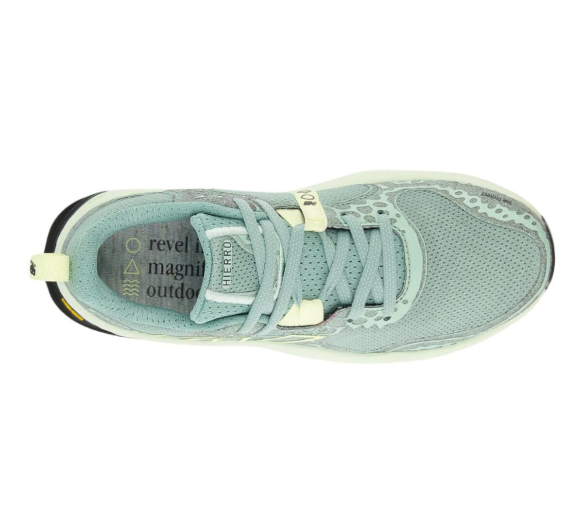 Tomaia Scarpa New Balance Hierro v8 donna Salt Marsh Limelight Water Cress
