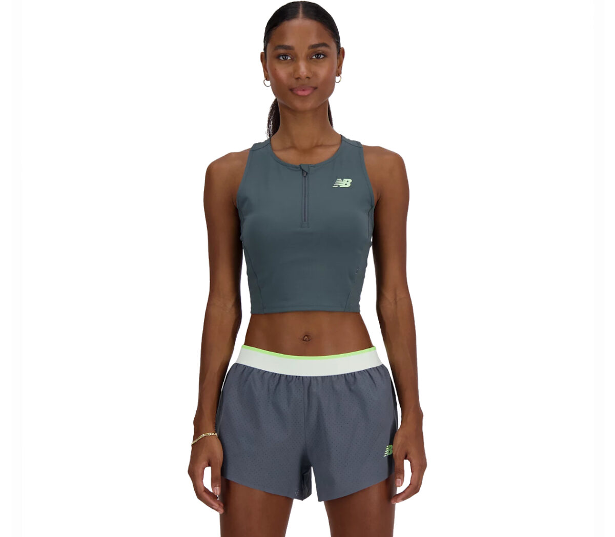 Top Balance Sleek Race Day Fitted tank donna blu