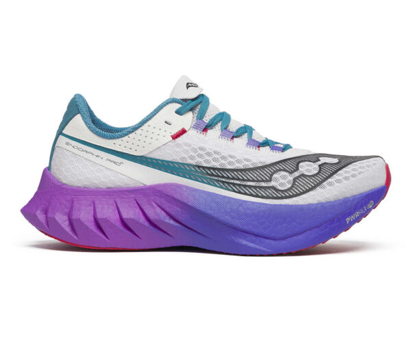 Scarpa Saucony Endorphin Pro 4 donna bianca viola